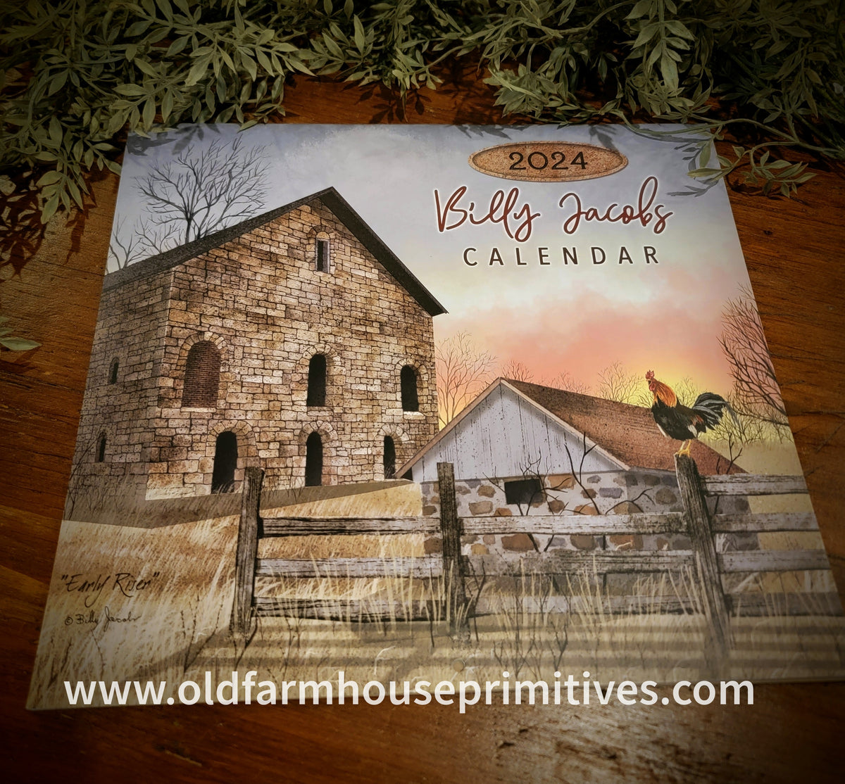  WC24BJ Billy Jacobs 2024 Wall Calendar Old Farmhouse Primitives