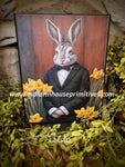 #HGC1025 "Chester" Rabbit 8x10 Canvas Print