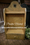 #WHCCD-MS  Mustard Colonial Cabinet w/ Drawer