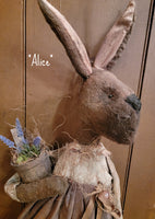 #MAS24SH-6 Primitive Moses Allen "ALICE" 🪴 Garden Thyme Rabbit 🐰