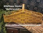 #WHVB-BS Primitive "Butterscotch" Wildflower Basket