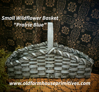 #WHSV-PB Primitive Small "Prairie Blue" Wildflower Basket