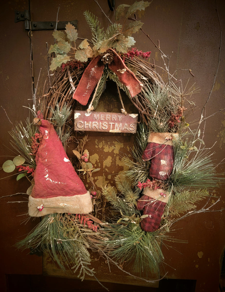 OTS-2404 Primitive Santa Hat 