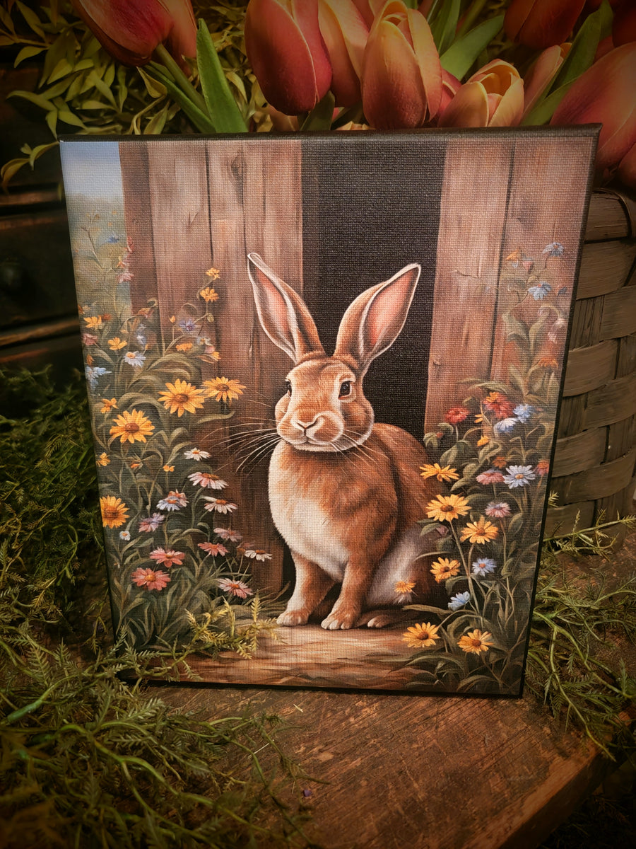 ★Original ART  ‘RABBIT' Oil Painting Original Rabbit Bunny Cute Animal Portrait
