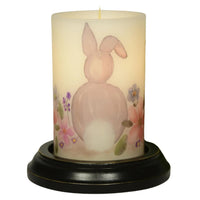 6VP-FPB/V  6In Flower Patch Bunny 🐰 - Candle Sleeve Vanilla