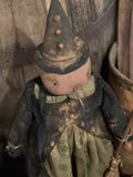 DAW-MRSHV  Primitive Mrs Harvester 🎃Pumpkin Head Witch Doll (MADE IN USA)