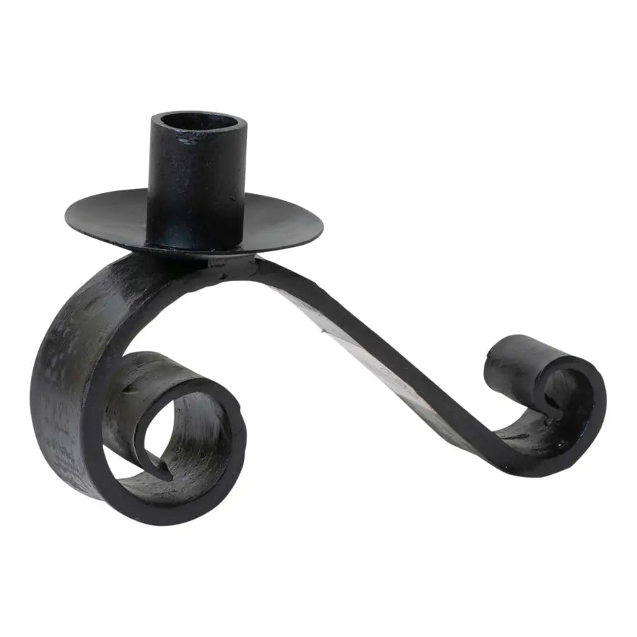 G2402 Wrought Iron Curled Candle Holder – Old Farmhouse Primitives