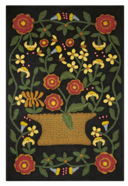 #HSD421609 "BUSY AS A BEE" Folkart Rug/Wall Hanging