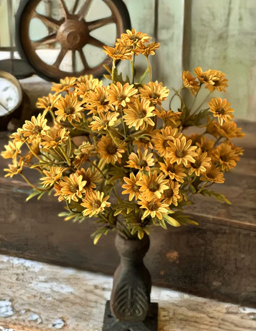 OS4280 Ashdale 16In Daisy Bush - Mustard – Old Farmhouse Primitives