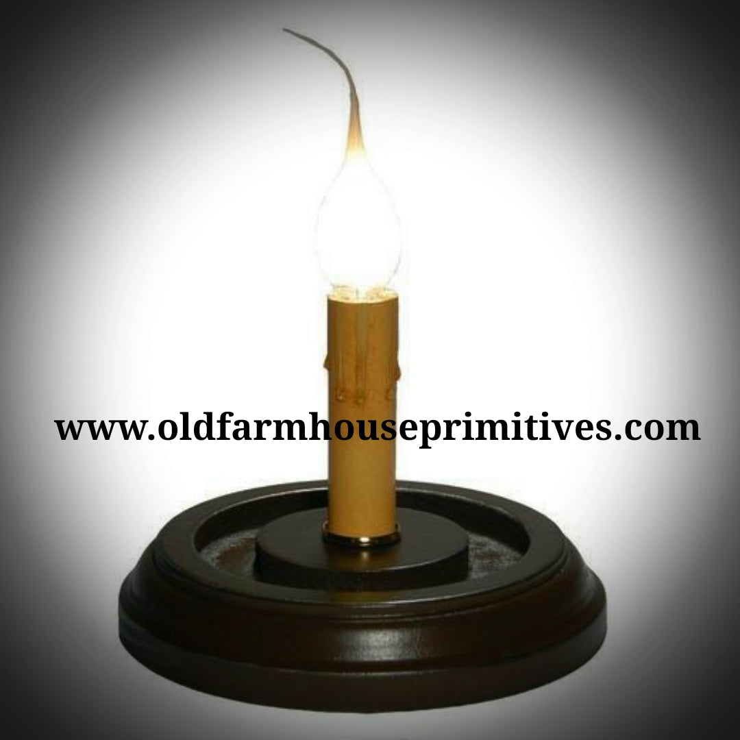 Black Wood Base for Candle Sleeves main image 1