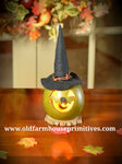 #MBGF17 Meadowbrooke Gourd "Fiona" Witch Small Lit Head (Made In USA)