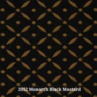 2052 Monarch Black Mustard (B) Furniture Upholstery Fabric