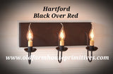 Primitive Vanity Light in Hartford Colors