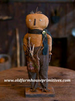 #RSF3 Primitive Pumpkin Head Doll 🎃 "Odis" (Made In USA) Back In Stock!