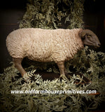 #SHP1506 Primitive Large "GRAZING SHEEP" 🐑