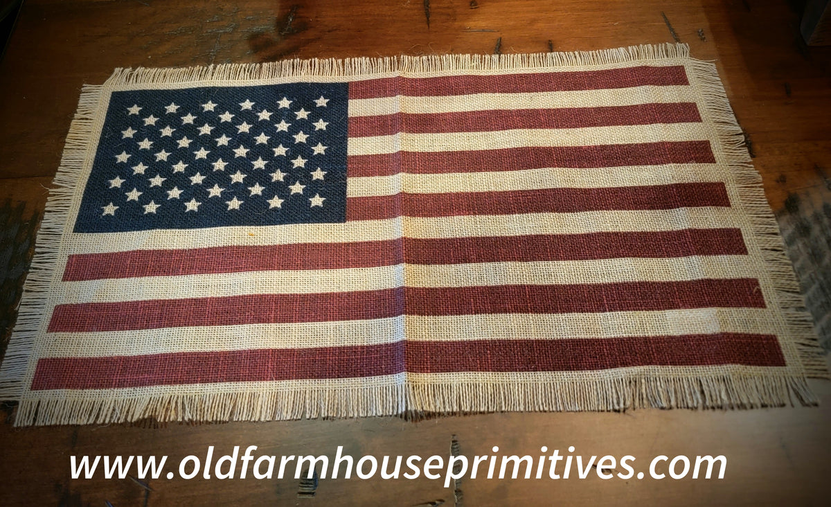  MW012 Primitive Americana 🇺🇲 Placemat Old Farmhouse Primitives