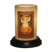 #CRDSHC Primitive "Vintage Halloween Card" Wax Candle Sleeve (Made In USA)