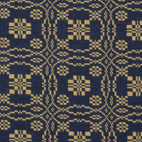 Lover's Knot 2026 Ecru Navy (B) Furniture Upholstery Fabric