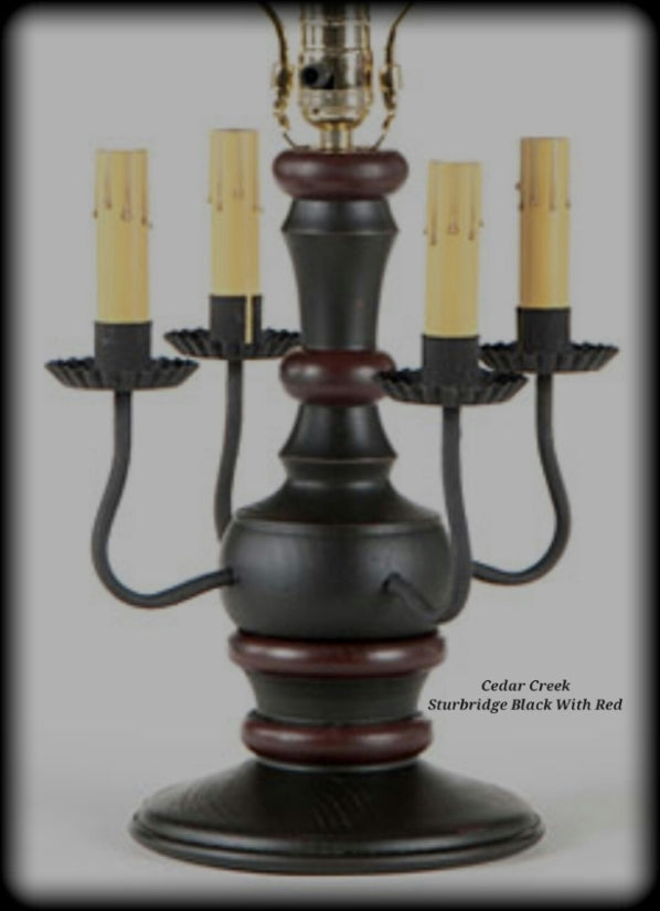 836A Cedar Creek Lamp in Sturbridge Colors (Made In USA) – Old