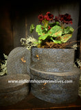 #TGBLO Primitive "Aged" Set of 3 Oval "Pantry" Boxes