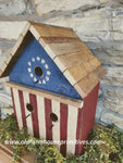 #BHROSS Primitive "BETSY ROSS" Birdhouse