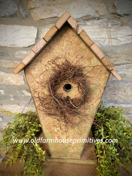 #BH2PMT Chippy Porch Paint "HAVEN" Birdhouse MADE IN USA