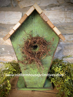 #BH2GRN Summer Moss "HAVEN" Birdhouse