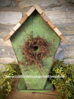 #BH2GRN Summer Moss "HAVEN" Birdhouse