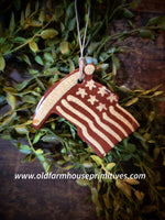 #SRW51 Redware FLAG 🇺🇸 Ornament