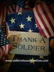 BWS741 Thank A Soldier Sign