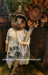 #RCPMF RUGGED CHIC "Primitive Pumpkin 🎃 Lady With Sunflower" 🌻
