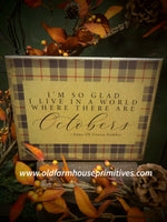 #VBD1565 "Plaid October" 8x10 Canvas Print