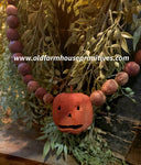 #JOLG2O Primitive Spiced Orange Jack O Lantern and Pantry Apple Garland