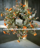 #LV5555 Chalice Blooms "Pumpkin" Candle Ring
