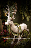 #SW15528 13In Standing Deer With Wreath