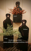 #WHLWB-R Large Primitive Wall/Door Box Black over Red