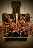 #WHCBB-P Cutting Board Style Wall/Door Box Black over Pumpkin