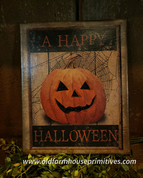 #VBD1788 "A Happy Halloween" Canvas