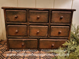 #BW8 Primitive 8 Drawer Apothecary MADE IN USA!