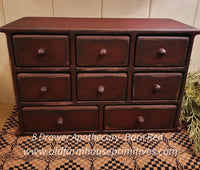 #BW8 Primitive 8 Drawer Apothecary MADE IN USA!