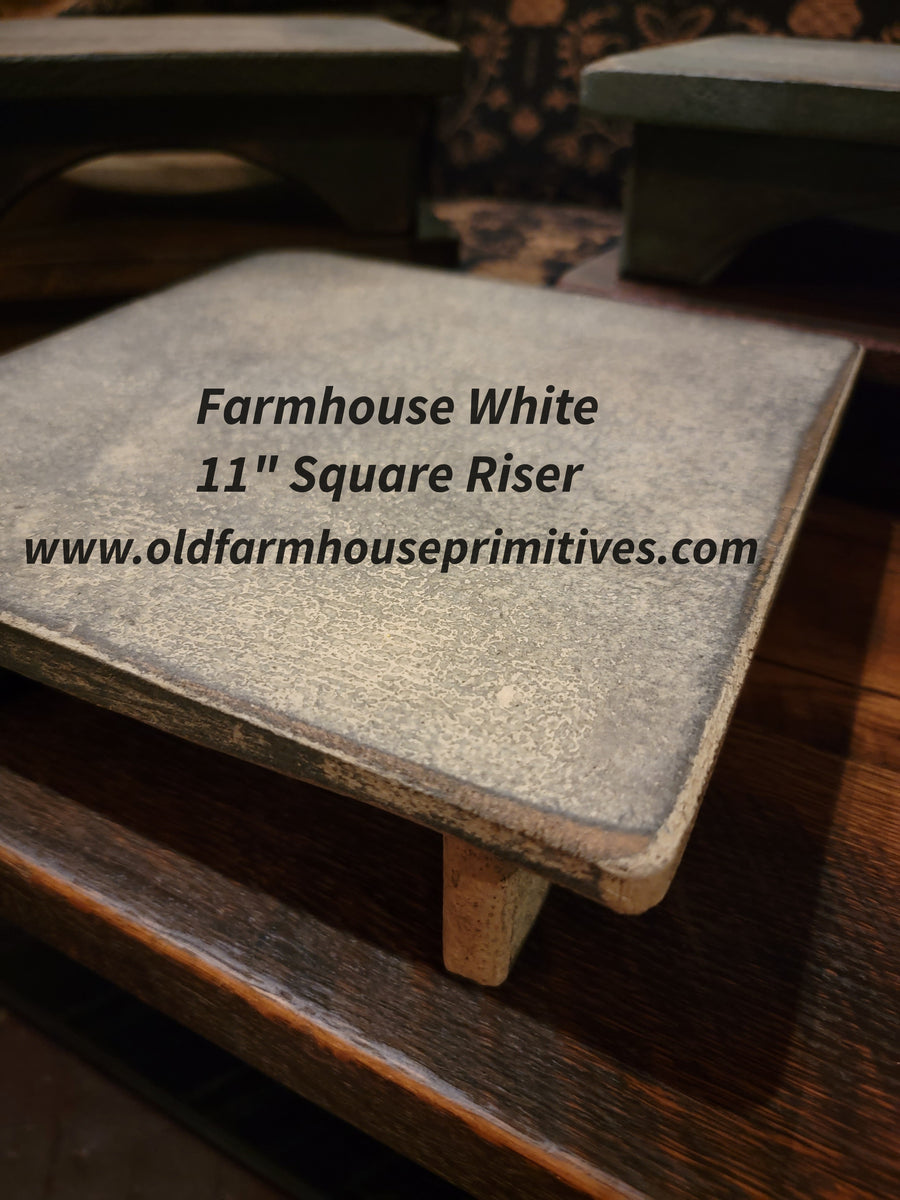 BW35 Primitive Square Wood Riser – Old Farmhouse Primitives