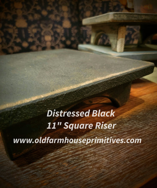 BW35 Primitive Square Wood Riser – Old Farmhouse Primitives