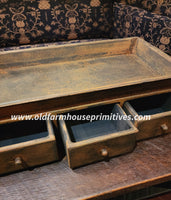 BPPT-PM Primitive Mustard 3 Drawer "Push Thru Trencher"