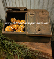 #BW2BC-PM Primitive Mustard 2 Bin Cubby MADE IN USA!