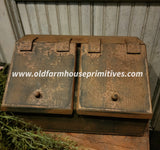 #BW2BC-PM Primitive Mustard 2 Bin Cubby MADE IN USA!