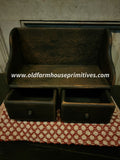 #BW2D-DB Distressed Black 2 Drawer Organizer MADE IN USA!