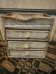 BW3K-FW Farmhouse White 3 Drawer "Keeping Box" MADE IN USA!