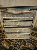 BW3K-FW Farmhouse White 3 Drawer "Keeping Box" MADE IN USA!