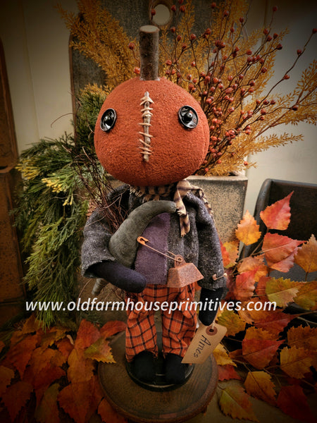 RMF4 "Amos" Pumpkin Boy with Crow