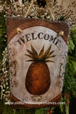#SLT7518 Colonial "Welcome Pineapple" Hanging Slate MADE IN USA!